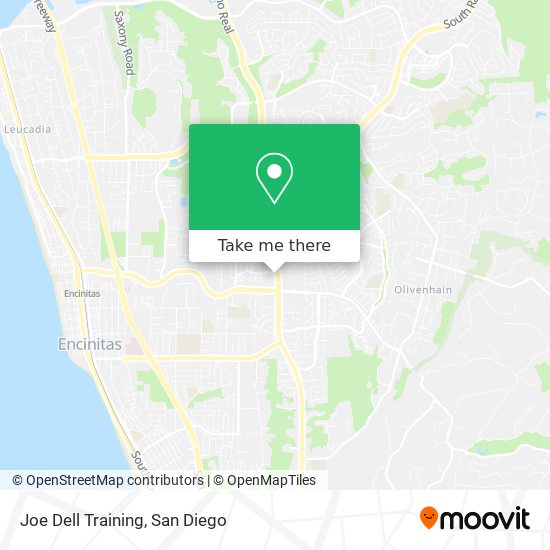 Joe Dell Training map