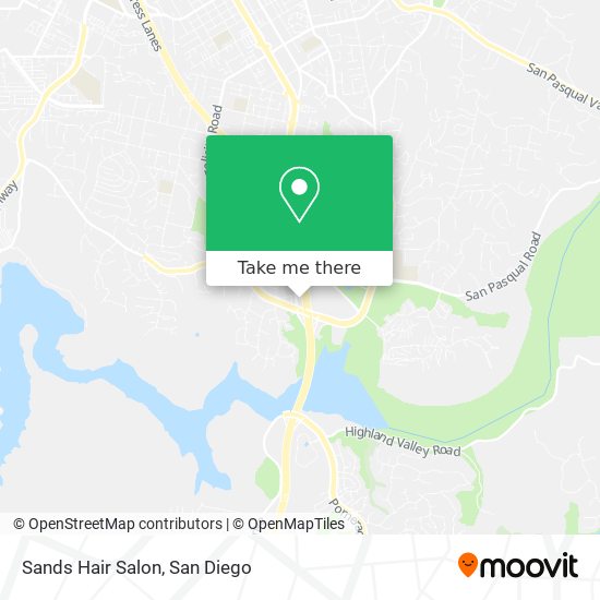 Mapa de Sands Hair Salon