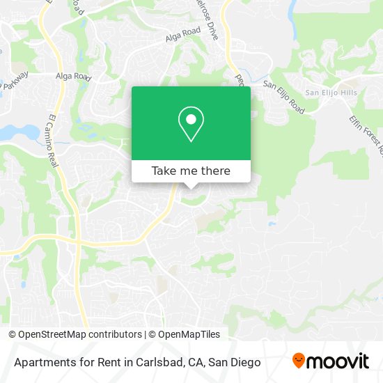 Apartments for Rent in Carlsbad, CA map