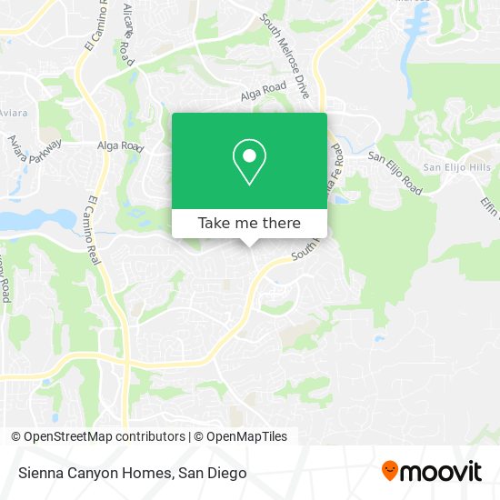 Sienna Canyon Homes map