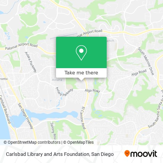 Carlsbad Library and Arts Foundation map