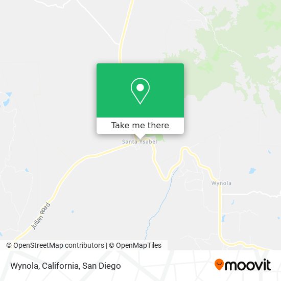 Mapa de Wynola, California