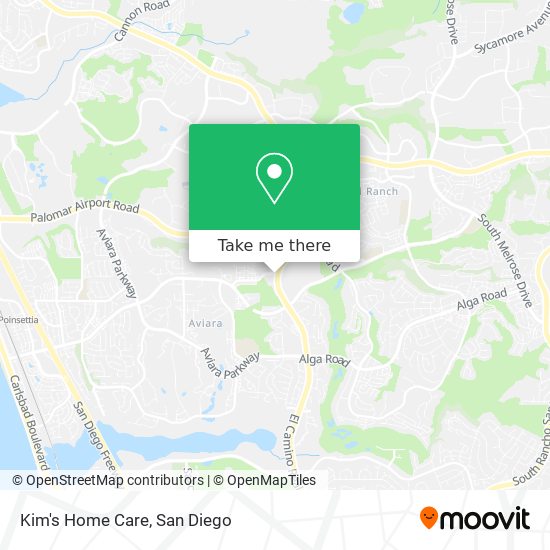 Kim's Home Care map