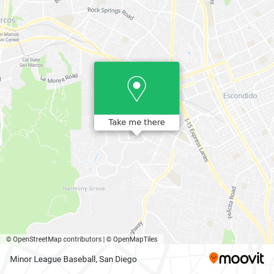 Mapa de Minor League Baseball