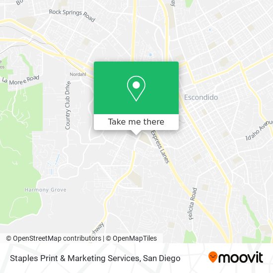 Mapa de Staples Print & Marketing Services