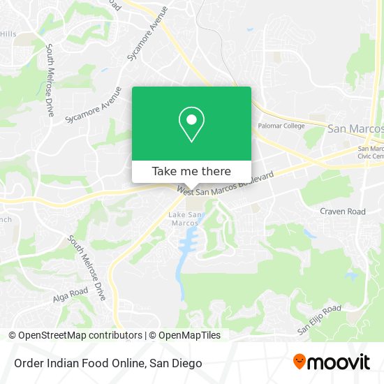 Mapa de Order Indian Food Online