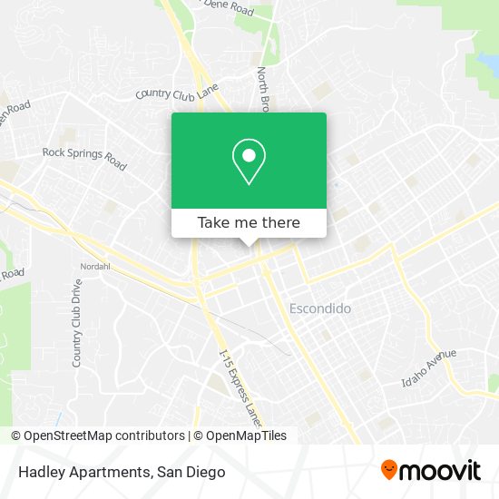 Hadley Apartments map