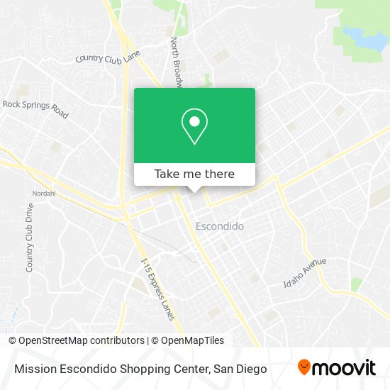 Mission Escondido Shopping Center map