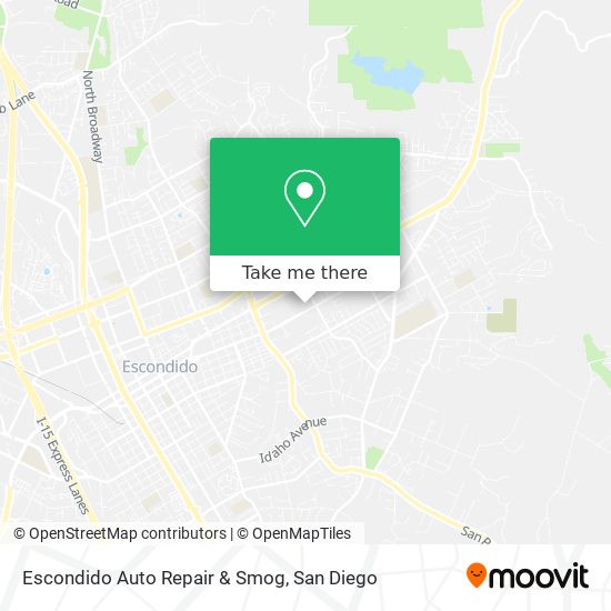 Escondido Auto Repair & Smog map