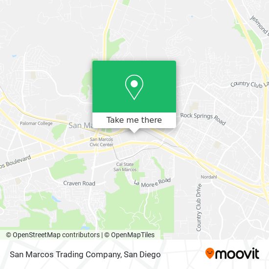San Marcos Trading Company map
