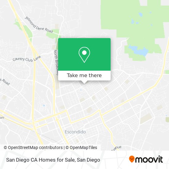 Mapa de San Diego CA Homes for Sale