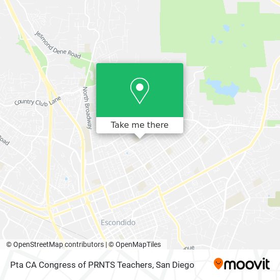 Pta CA Congress of PRNTS Teachers map