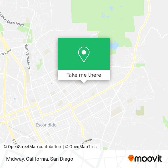 Midway, California map