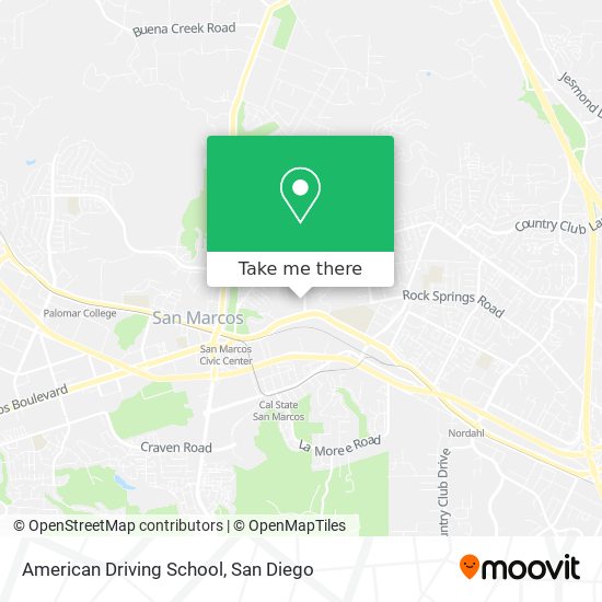 Mapa de American Driving School