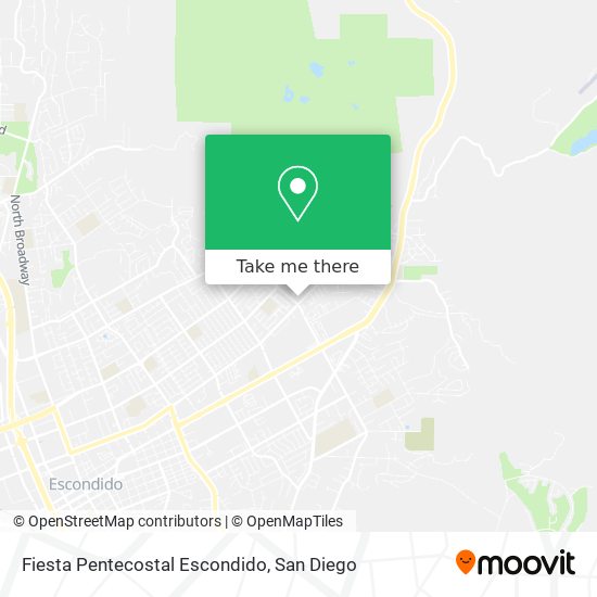 Mapa de Fiesta Pentecostal Escondido