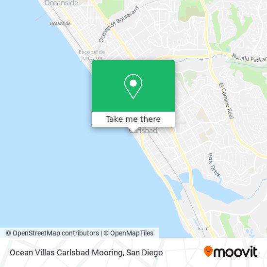 Ocean Villas Carlsbad Mooring map