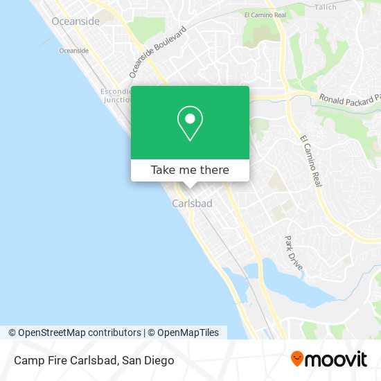 Mapa de Camp Fire Carlsbad