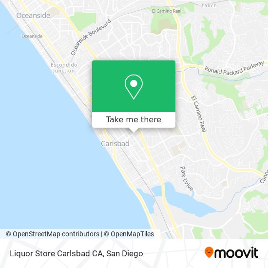 Mapa de Liquor Store Carlsbad CA