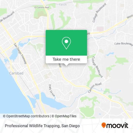 Professional Wildlife Trapping map