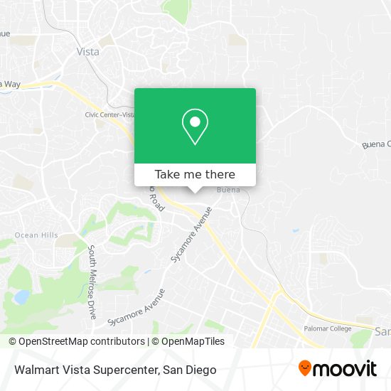 Walmart Vista Supercenter map