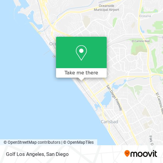 Golf Los Angeles map