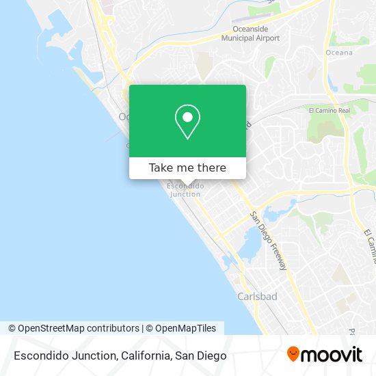 Escondido Junction, California map