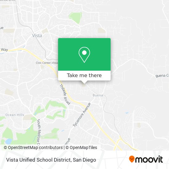 Vista Unified School District map