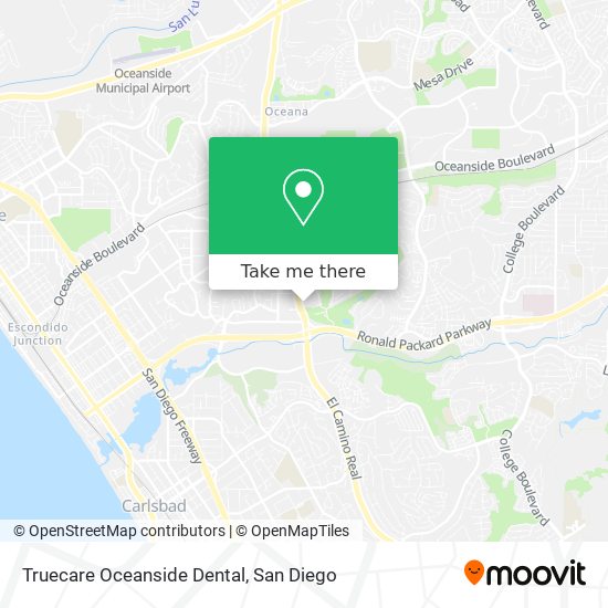 Mapa de Truecare Oceanside Dental