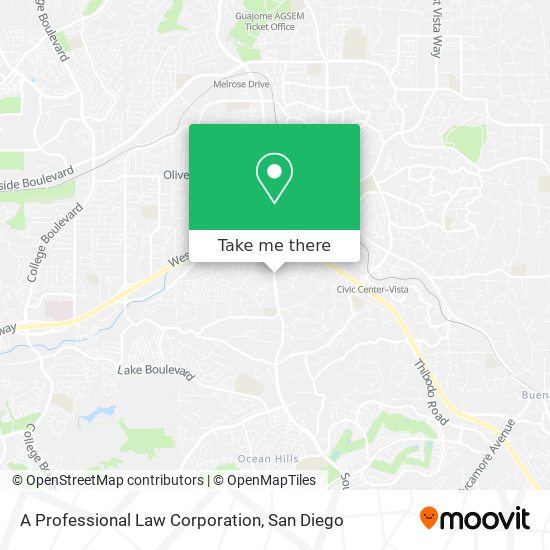 A Professional Law Corporation map