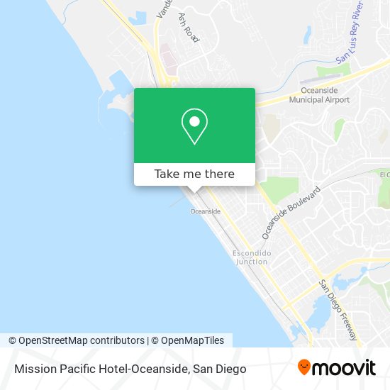 Mapa de Mission Pacific Hotel-Oceanside
