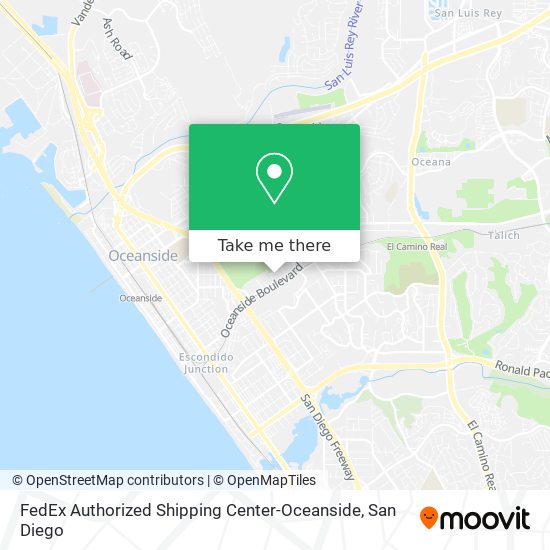 FedEx Authorized Shipping Center-Oceanside map