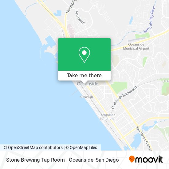 Stone Brewing Tap Room - Oceanside map