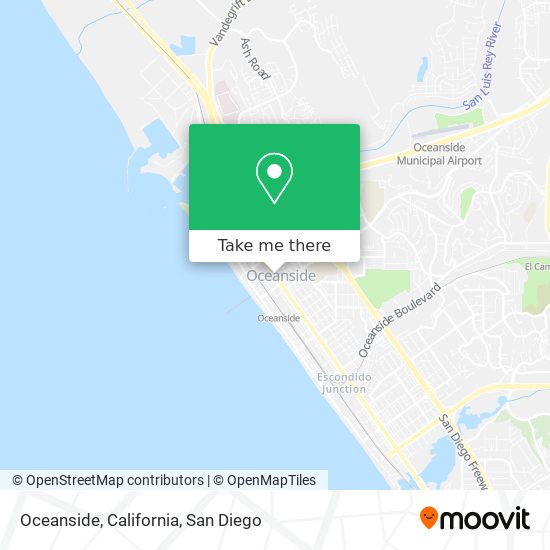 Oceanside, California map