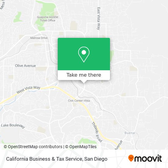 Mapa de California Business & Tax Service