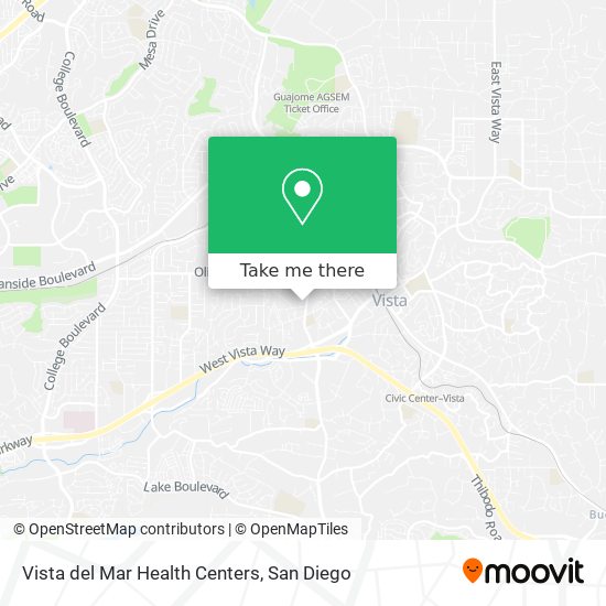 Vista del Mar Health Centers map