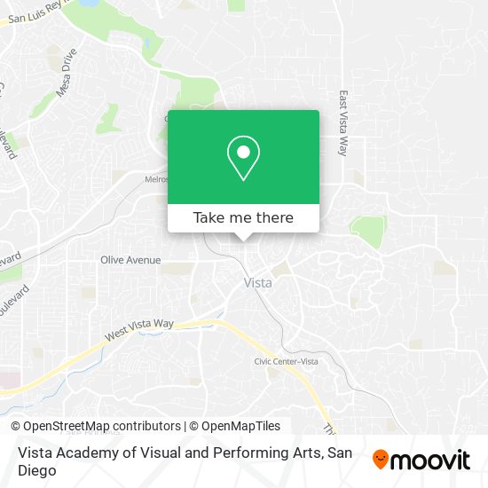 Vista Academy of Visual and Performing Arts map