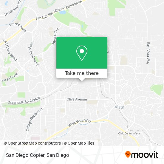 Mapa de San Diego Copier