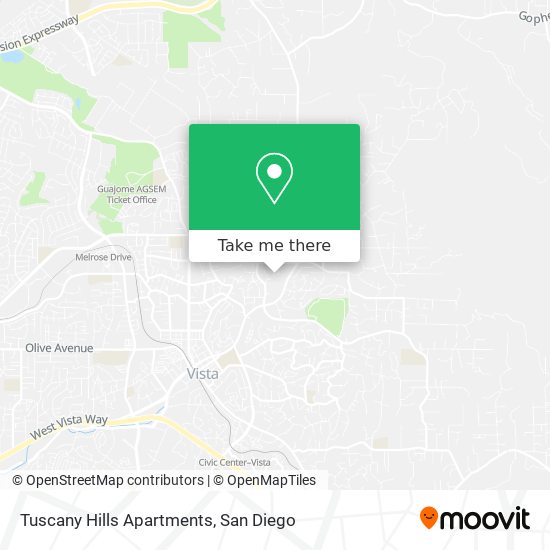 Tuscany Hills Apartments map