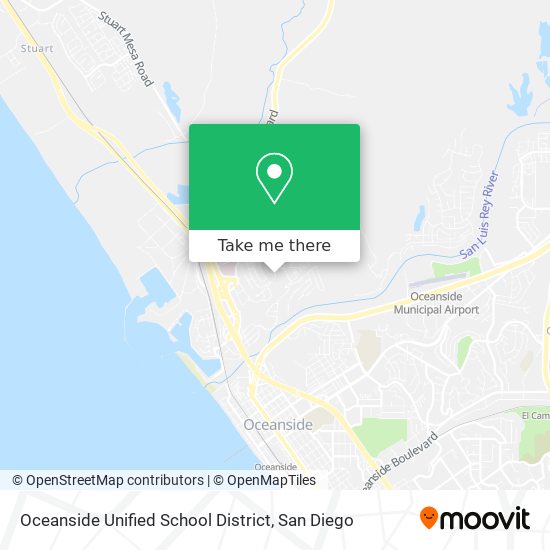 Mapa de Oceanside Unified School District