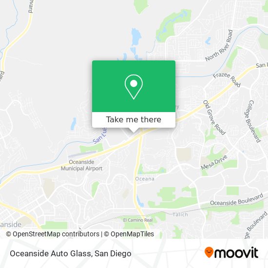 Mapa de Oceanside Auto Glass