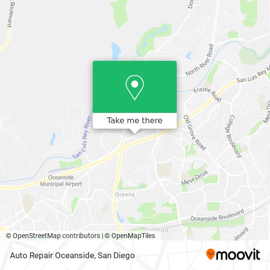 Mapa de Auto Repair Oceanside