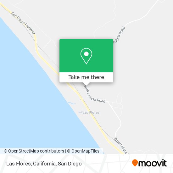 Las Flores, California map