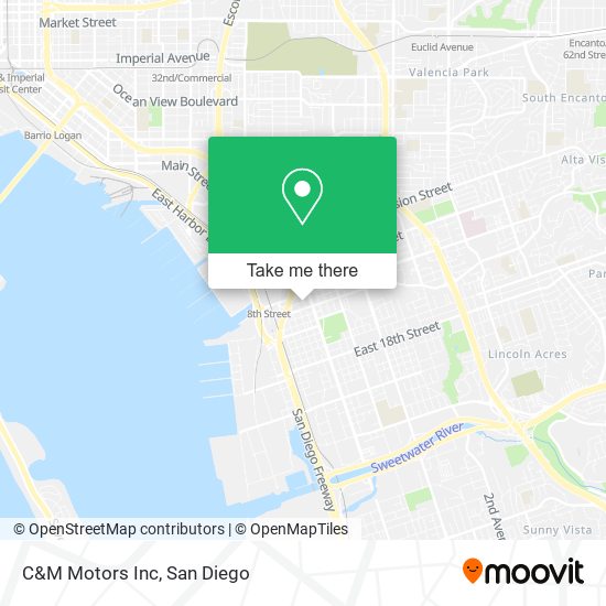 Mapa de C&M Motors Inc