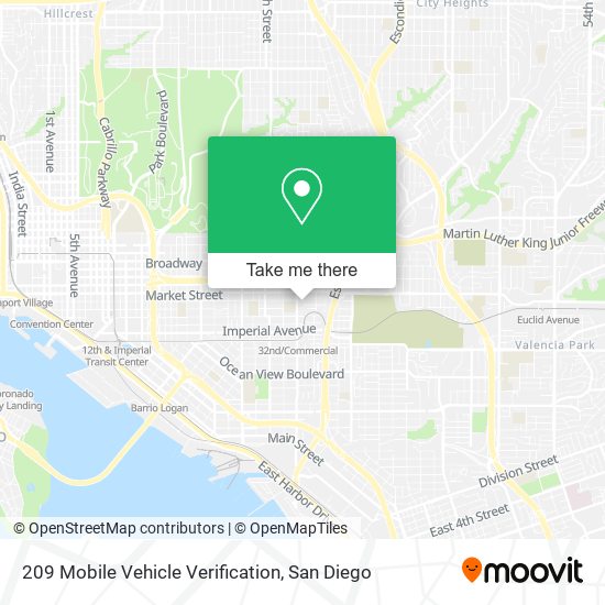 Mapa de 209 Mobile Vehicle Verification