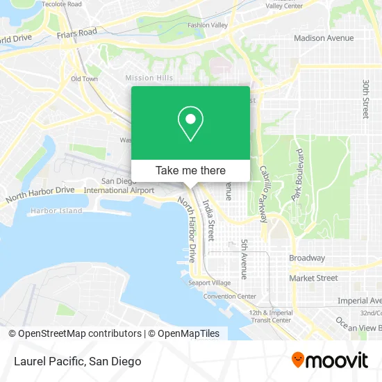 Mapa de Laurel Pacific