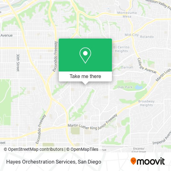 Hayes Orchestration Services map