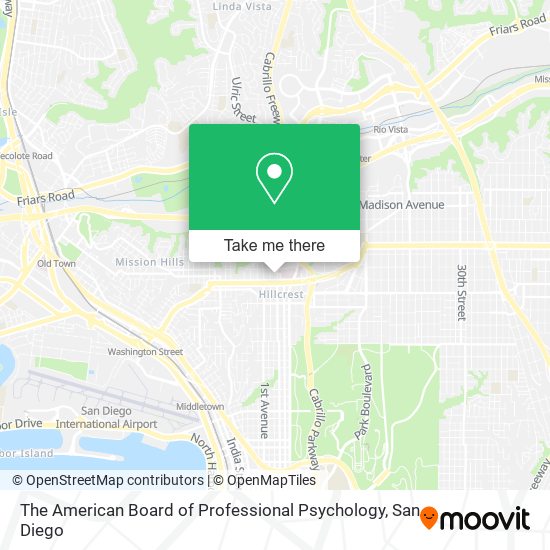 Mapa de The American Board of Professional Psychology