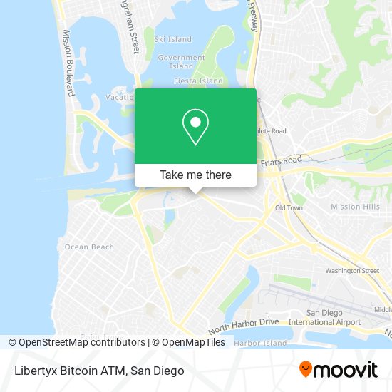 Mapa de Libertyx Bitcoin ATM