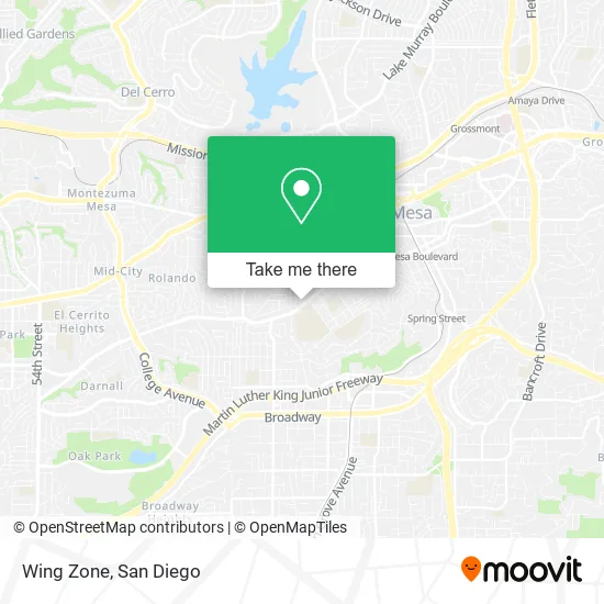 Wing Zone map