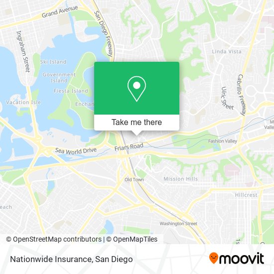 Mapa de Nationwide Insurance